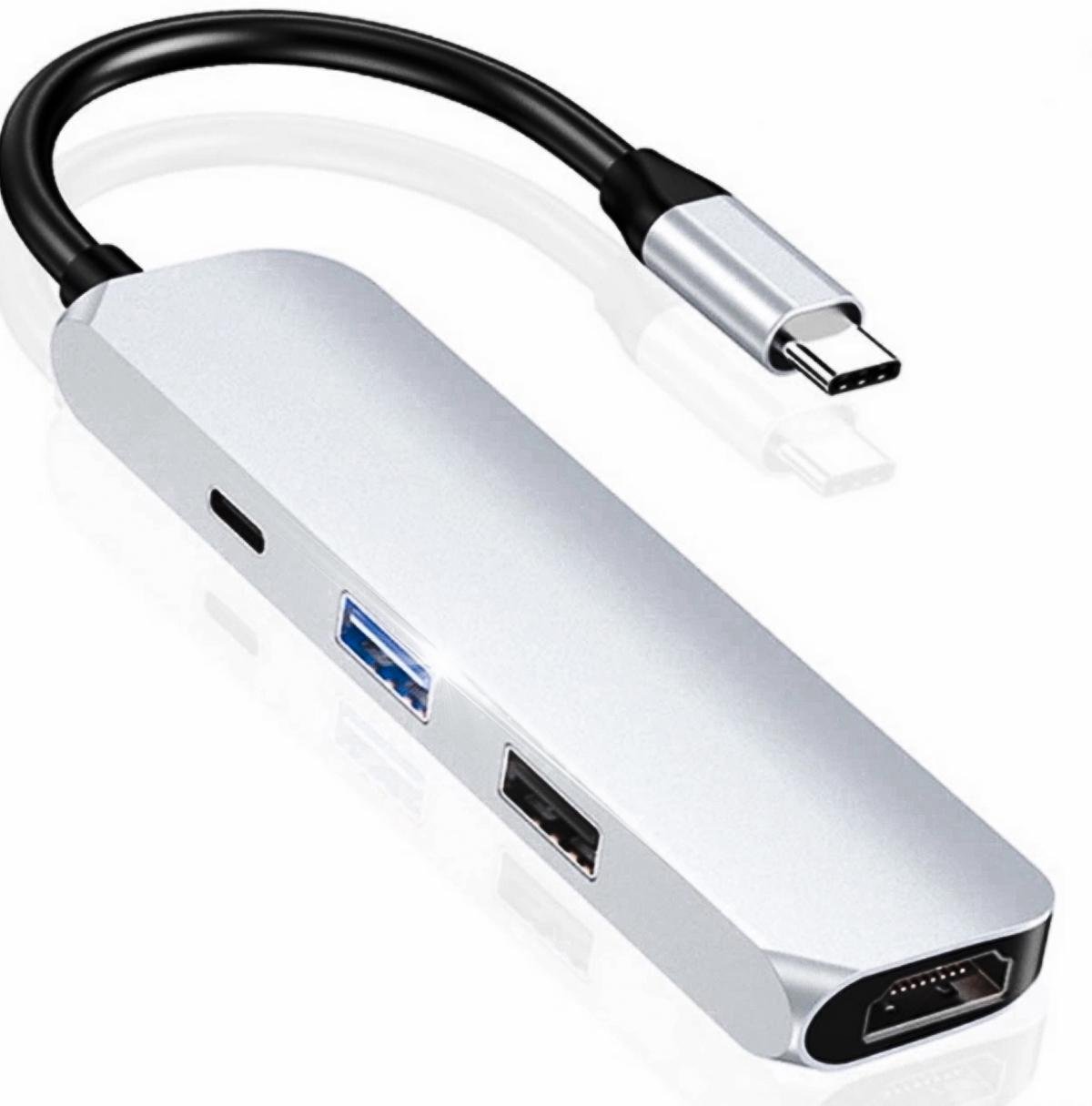 USB-хаб Foxconn Type-C на HDMI/2 USB 3,0/USB-C (A16904) - фото 1