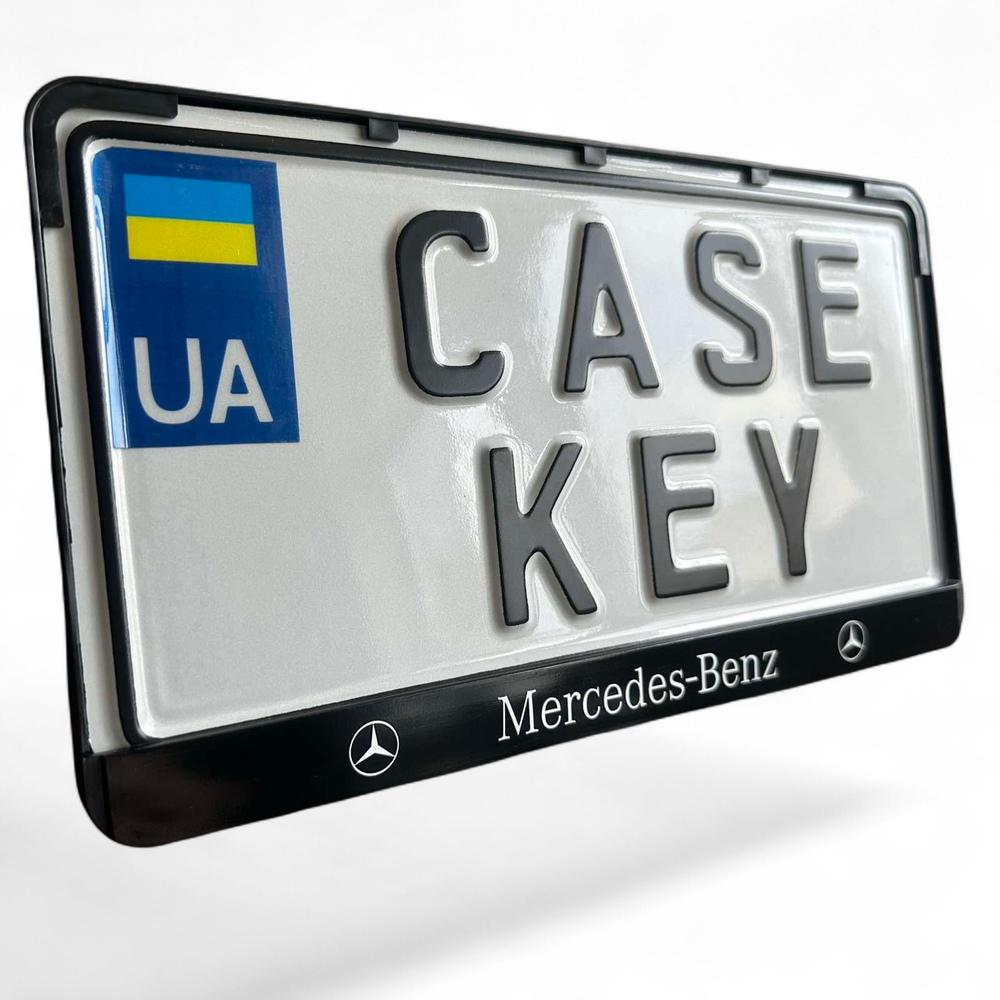 Авторамка США з лакованою печаткою Mercedes (mrramkausa1)