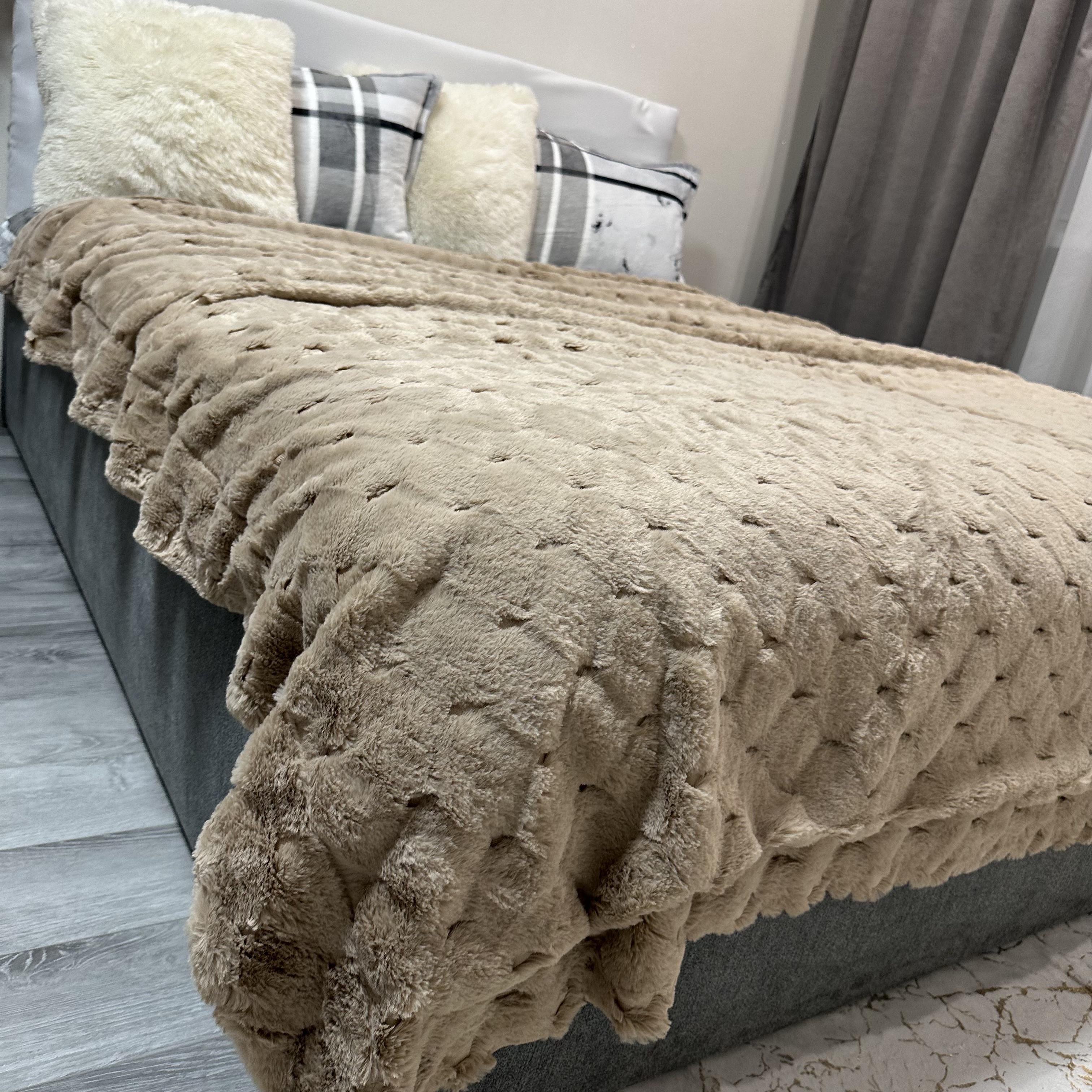 Покрывало микрофибра 200х230 см Кофейный (30111718) - фото 3