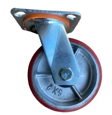 Колесо поворотное чугун с полиуретаном 150 мм (32781744)