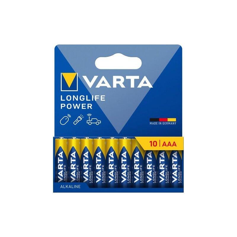 Батарейка алкалінова VARTA LONGLIFE POWER LR03/AAA на блістері 5 шт. Синій (3112683188)