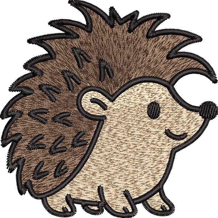 Нашивка патч Ежик 7x7 см (301400522)