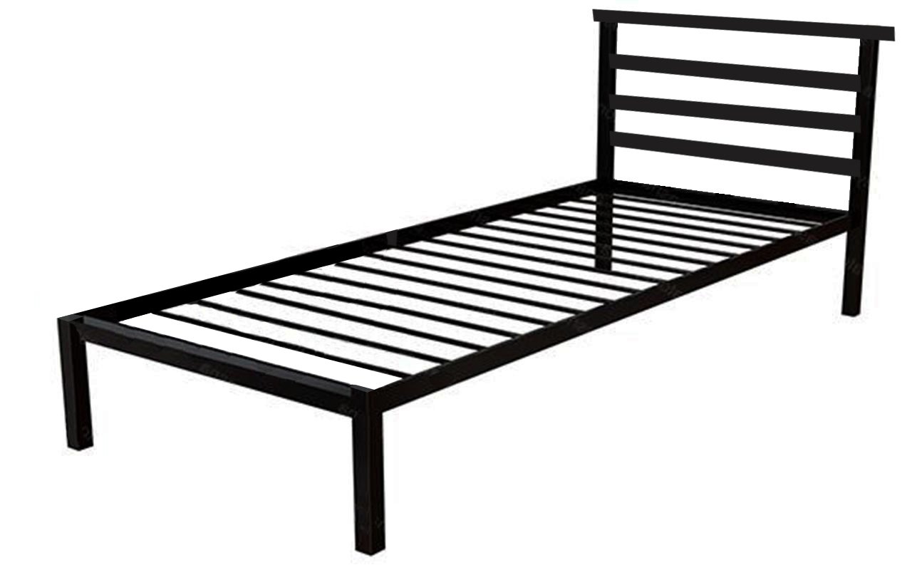 Кровать металлическая Метакам Lex-1 190x90 см Черный