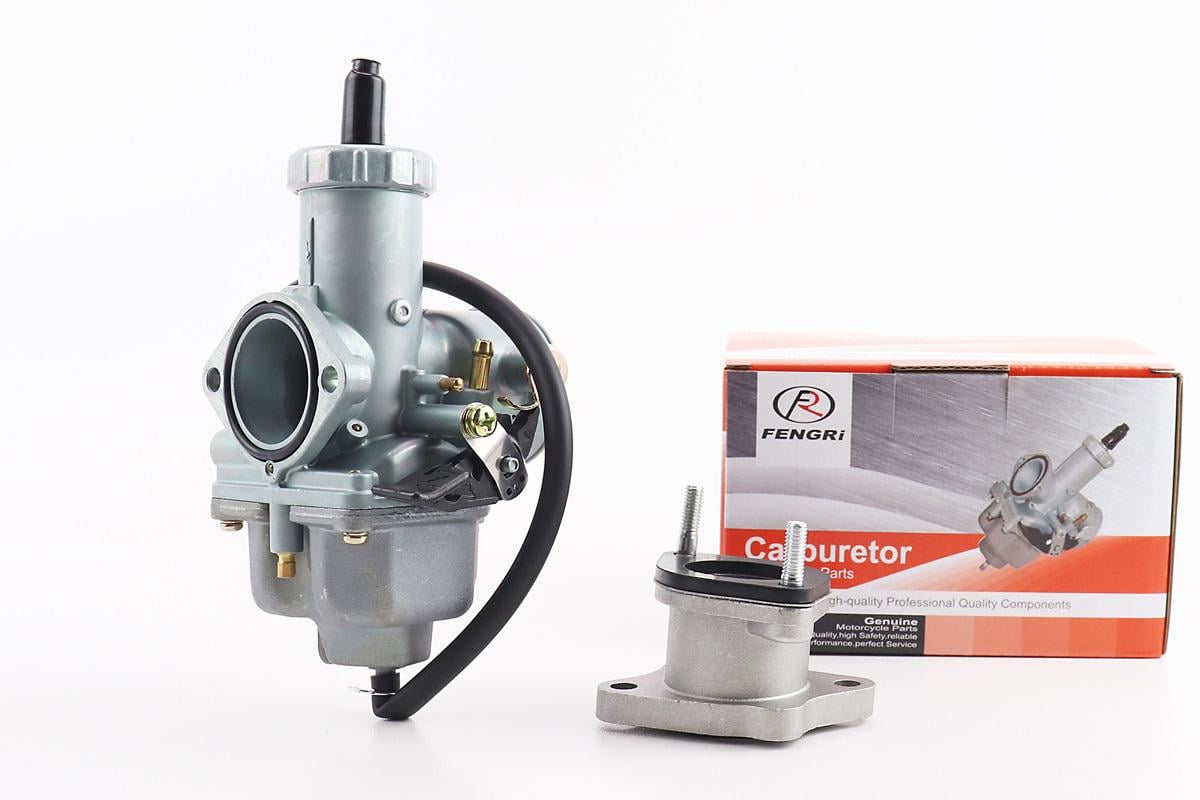 Карбюратор PZ33 к мотоциклу Viper-125-150J двигателей CB/CG-250/300 d 33 мм дроссель ручной с патрубком (207790)