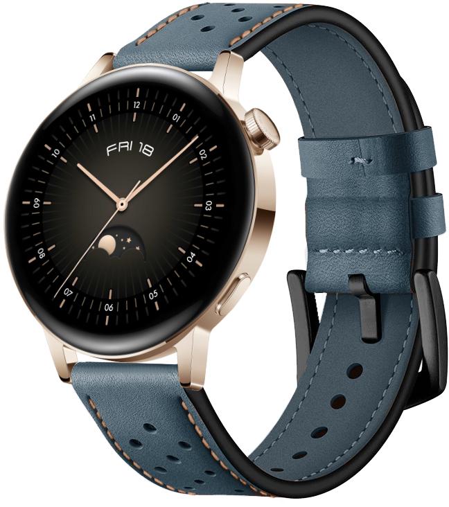 Ремешок кожаный Classico для Huawei Watch GT3 42 мм Khaki (26264-17) - фото 1