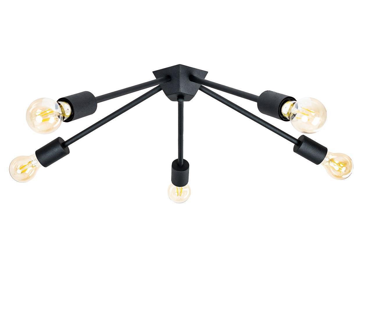 Светильник потолочный Attic K-5 C320  5хЕ27 Black (1851411)