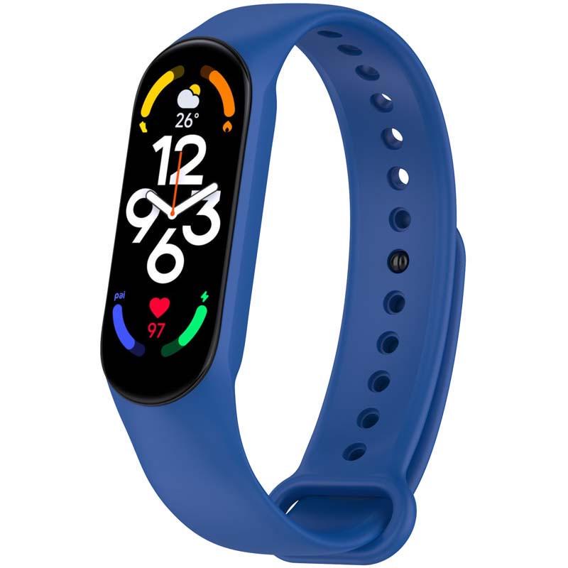 Ремінець силіконовий для Xiaomi Mi Band 7/6/5/4/3 Синій (00000077052_12)