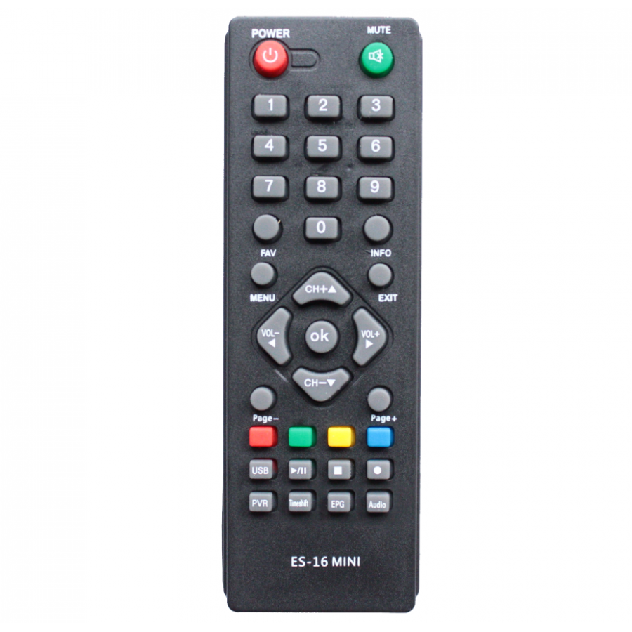 Пульт для DVB-T2 тюнера Eurosky ES-16 mini (4864) Пульт для DVB-T2 тюнера Eurosky ES-16 mini (4864)