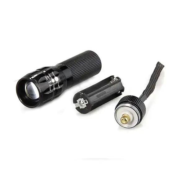 Фонарь ручной 8400-B 3xAAA батарейки в комплекте/с синим светом и фокусировкой (1899521853)