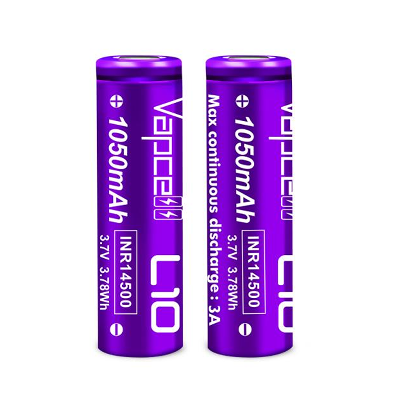 Акумулятор VapCell 14500/AA Li-Ion INR14500 L10 1050 mAh 3A 4,2/3,6/2,5V Purple (25993921) - фото 2