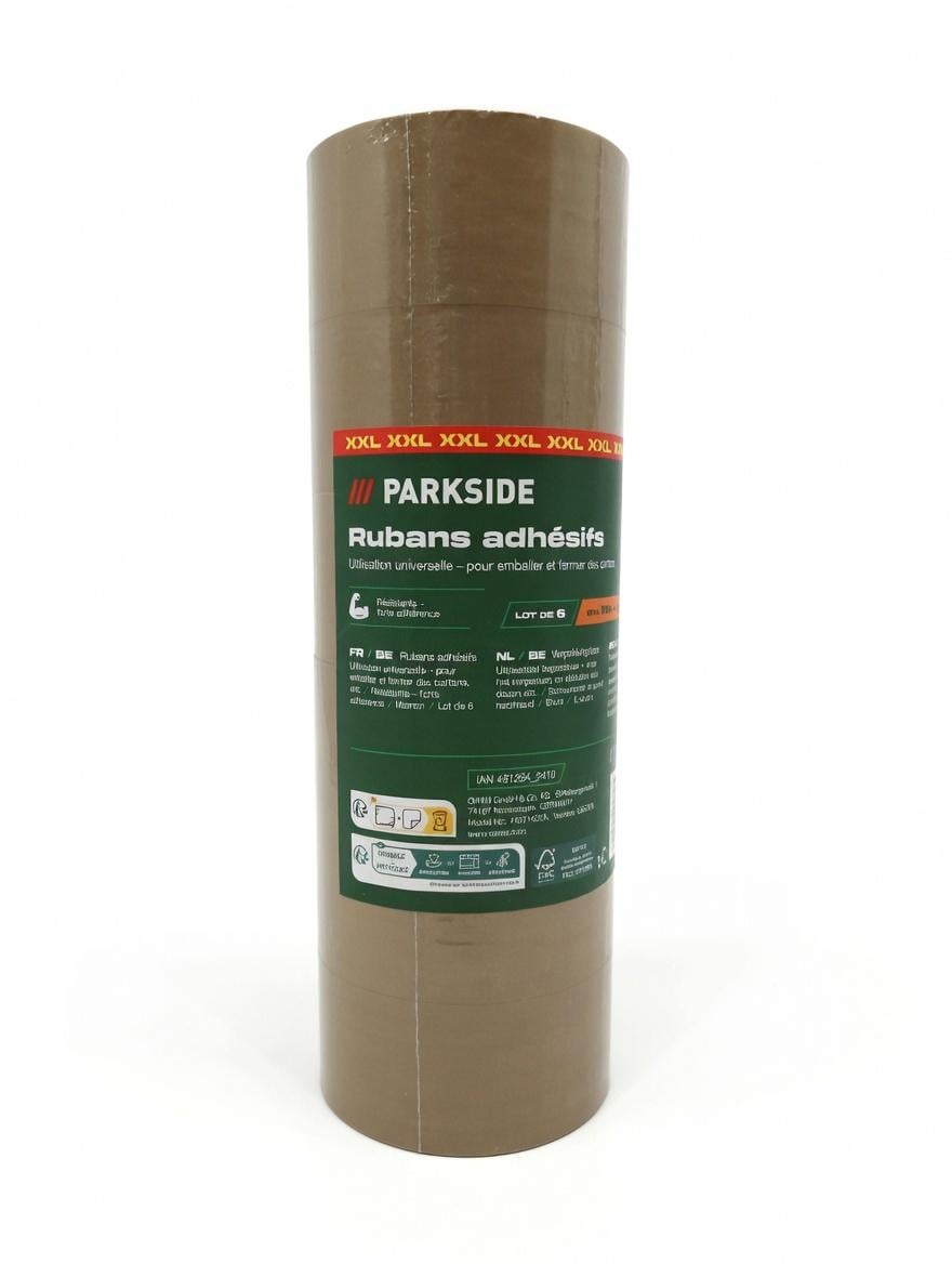 Скотч пакувальний PARKSIDE коричневий XXL 6 рулонів (300373)