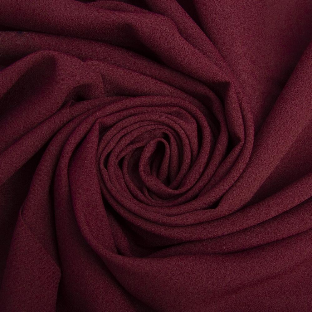Тканина шифон Мосс креп Бордовий (24686)