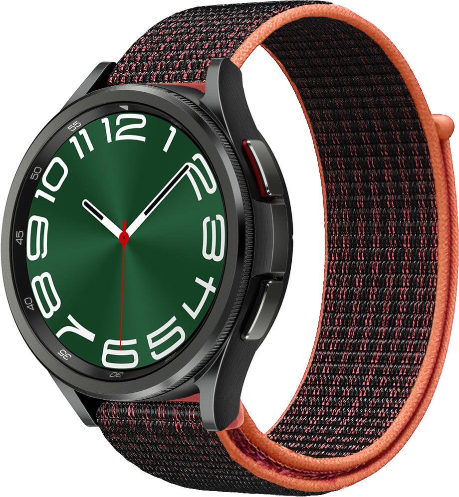 Ремешок нейлоновый Sport Loop для Galaxy Watch 6 Classic 47 мм Black/Red (39223-44)