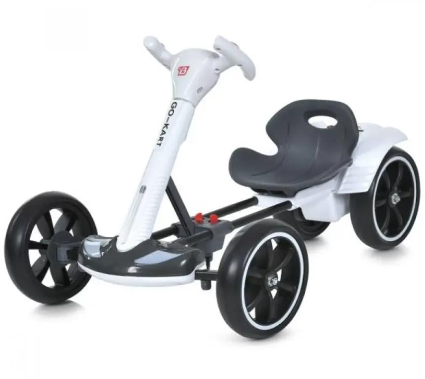 Детский складной электромобиль Go-Kart с аккумулятором электрокар до 50 кг Белый (2104619466)
