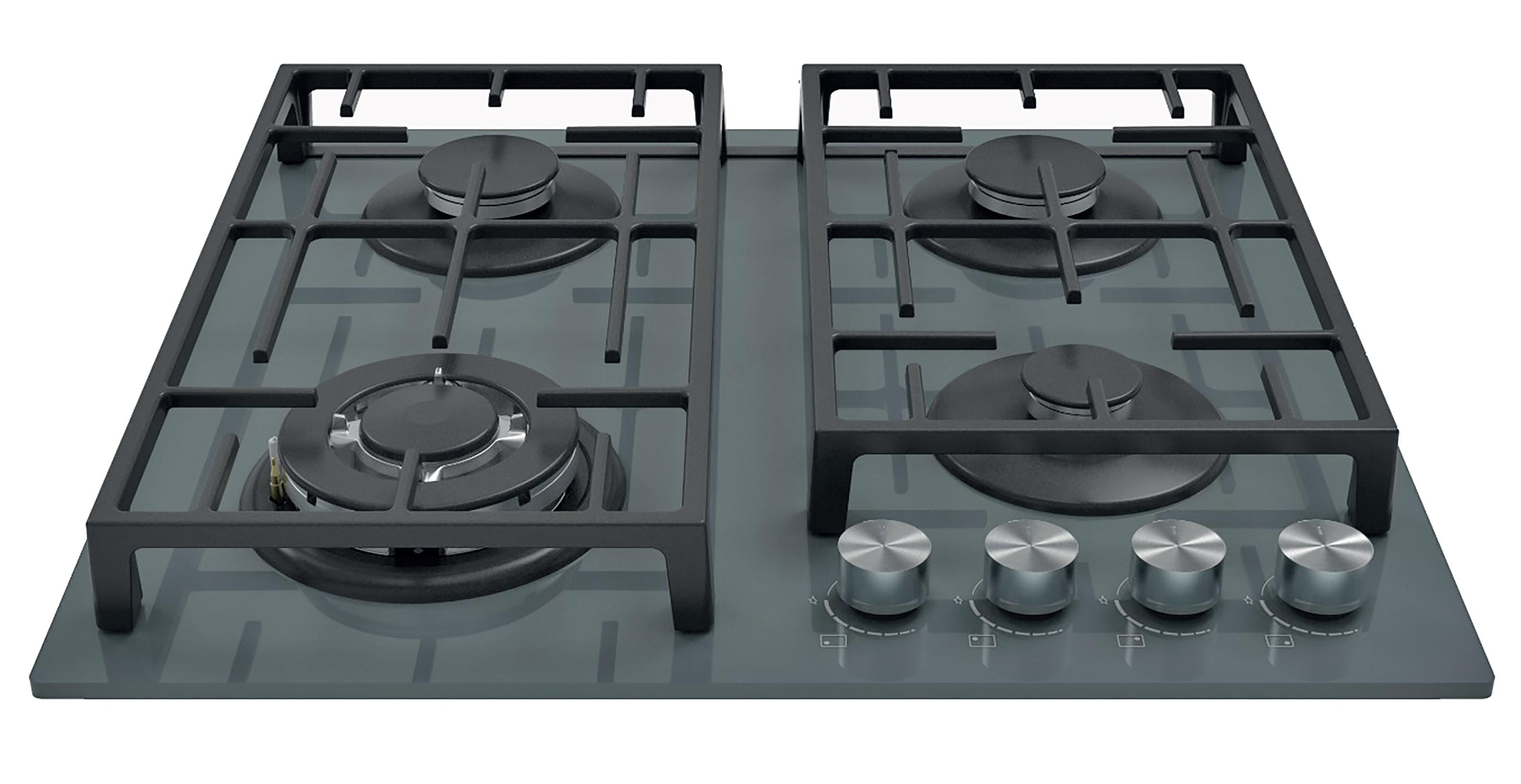 Газовая панель Fabiano FHG 2844 VGHT Titanium glass