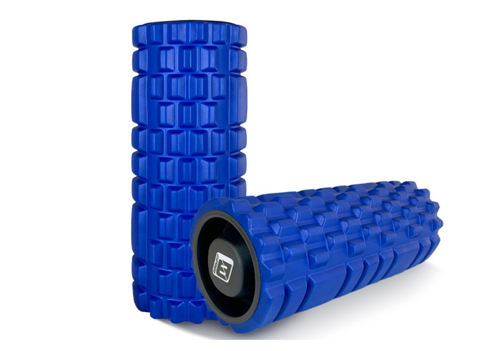 Ролик массажный EasyFit Grid Roller v.1.1 33 см Синий (EF-2020a-BL) - фото 3