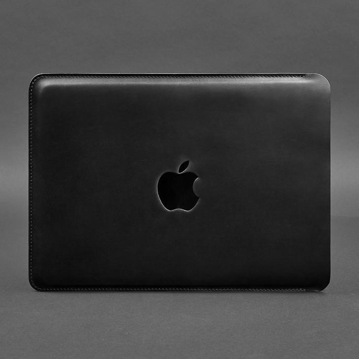 Кожаный чехол для MacBook 14" Crazy Horse Черный (A-027422) - фото 6 Кожаный чехол для MacBook 14" Crazy Horse Черный (A-027422) - фото 6