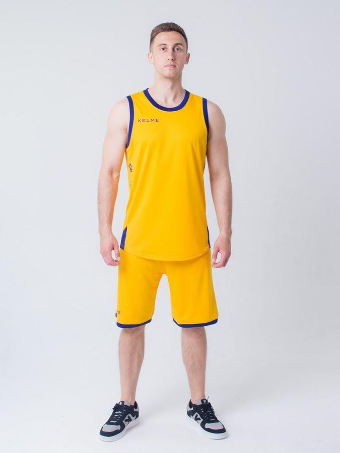 Баскетбольна форма Kelme Basket Classic Set 3881021.717 XL Жовтий/Синій - фото 7