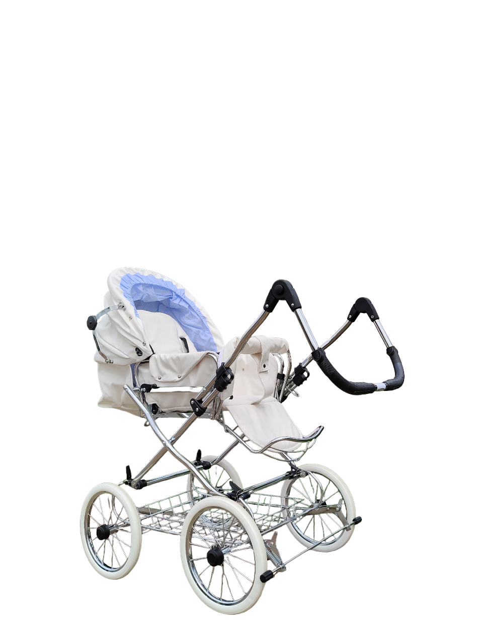 Коляска детская комбинированная Eichhorn Combination Stroller Белый/Бежевый - фото 1