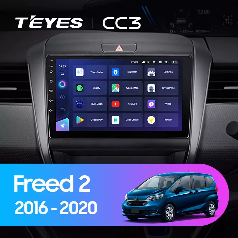 Автомагнитола штатная Teyes CC3 360° для Honda Freed 2 2016-2020 Android - фото 4