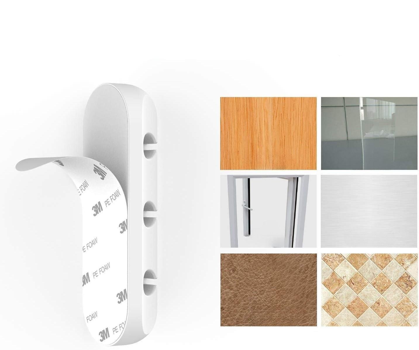 Набор органайзеров для проводов и зарядок силиконовые на 3/5/7 отделений 3 шт. Белый (D-0121) - фото 7 Набор органайзеров для проводов и зарядок силиконовые на 3/5/7 отделений 3 шт. Белый (D-0121) - фото 7