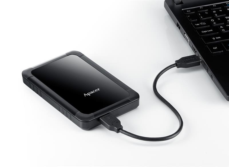 Жесткий диск внешний Apacer HDD 2,5" USB 1.0TB AC532 Black (AP1TBAC532B-1) - фото 4 Жесткий диск внешний Apacer HDD 2,5" USB 1.0TB AC532 Black (AP1TBAC532B-1) - фото 4