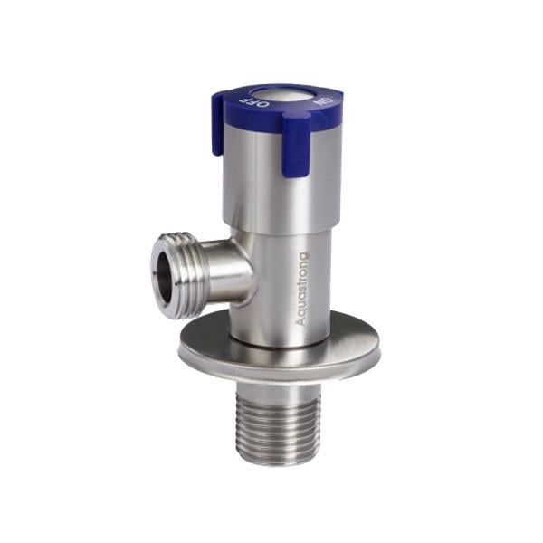 Кран угловой Aquastrong V2 нержавеющая сталь M1/2хM1/2" Blue (24385533) - фото 2 Кран угловой Aquastrong V2 нержавеющая сталь M1/2хM1/2" Blue (24385533) - фото 2