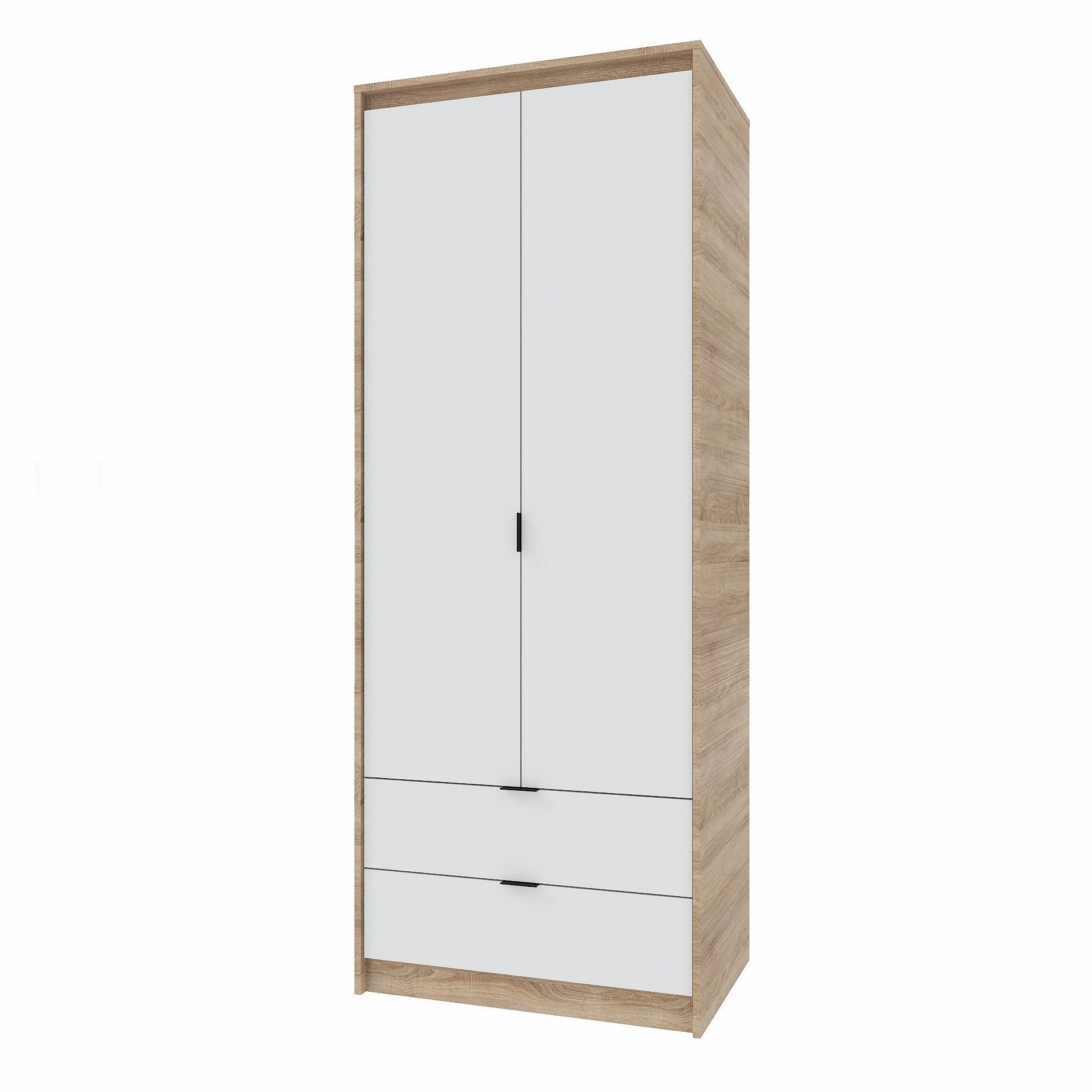 Шкаф Everest Сити 800 802х500х2046 мм Сонома/Белый (11429) Шкаф Everest Сити 800 802х500х2046 мм Сонома/Белый (11429)