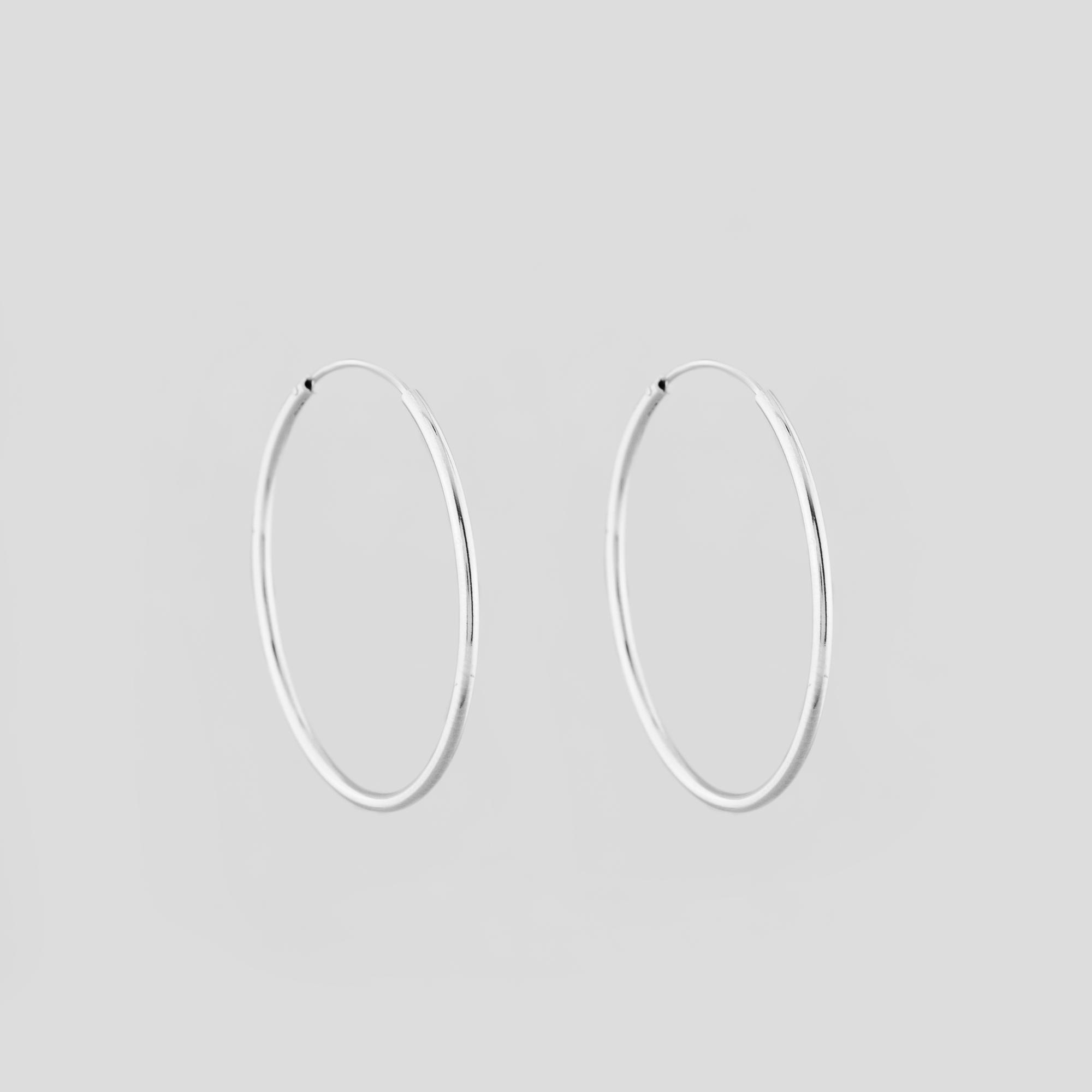 Серебряные серьги Minimal Воздушность (15650) Серебряные серьги Minimal Воздушность (15650)