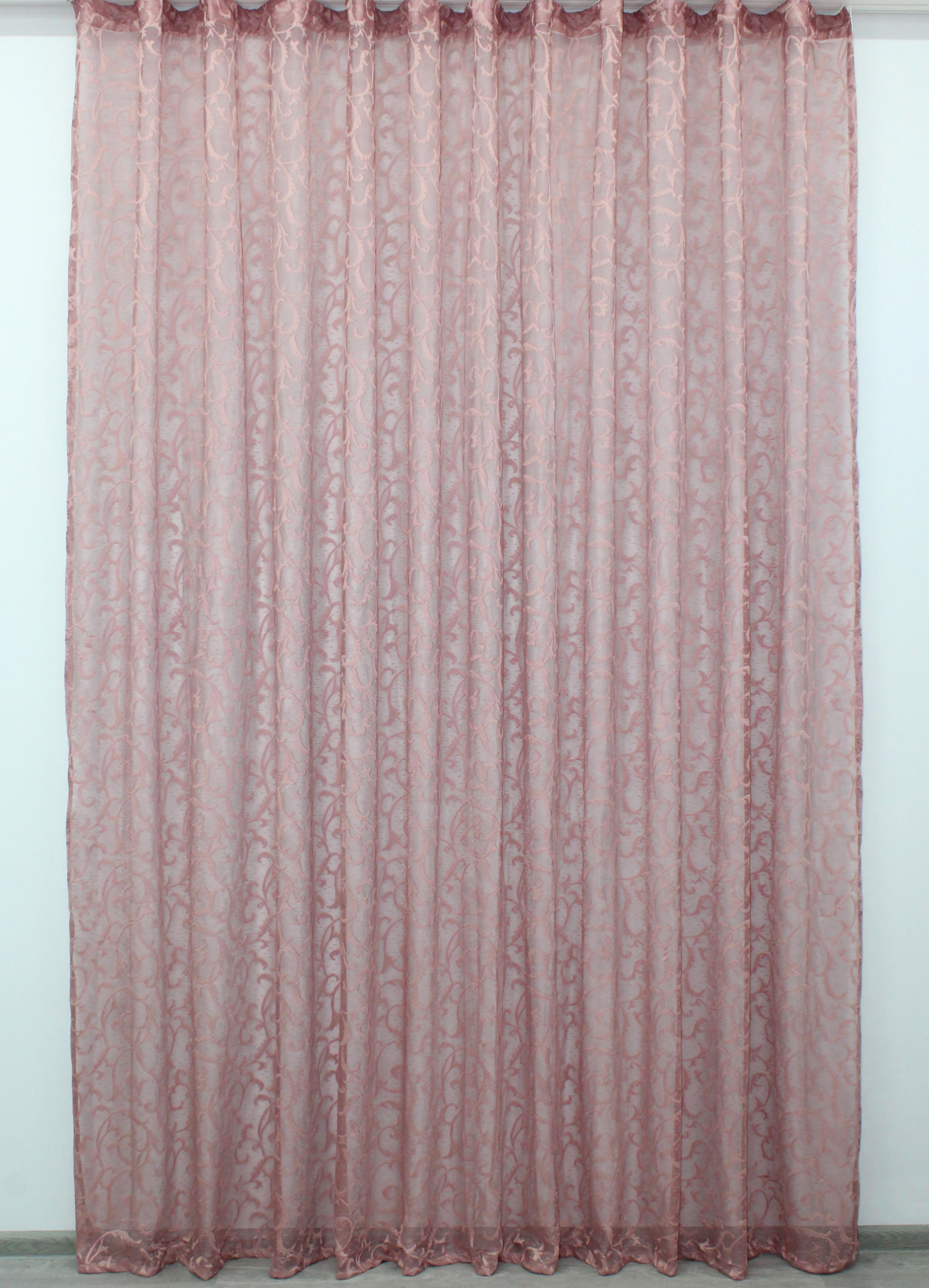 Тюль VR-Textil 1087т жаккард 300х270 см Светлый марсала (40-861) Тюль VR-Textil 1087т жаккард 300х270 см Светлый марсала (40-861)