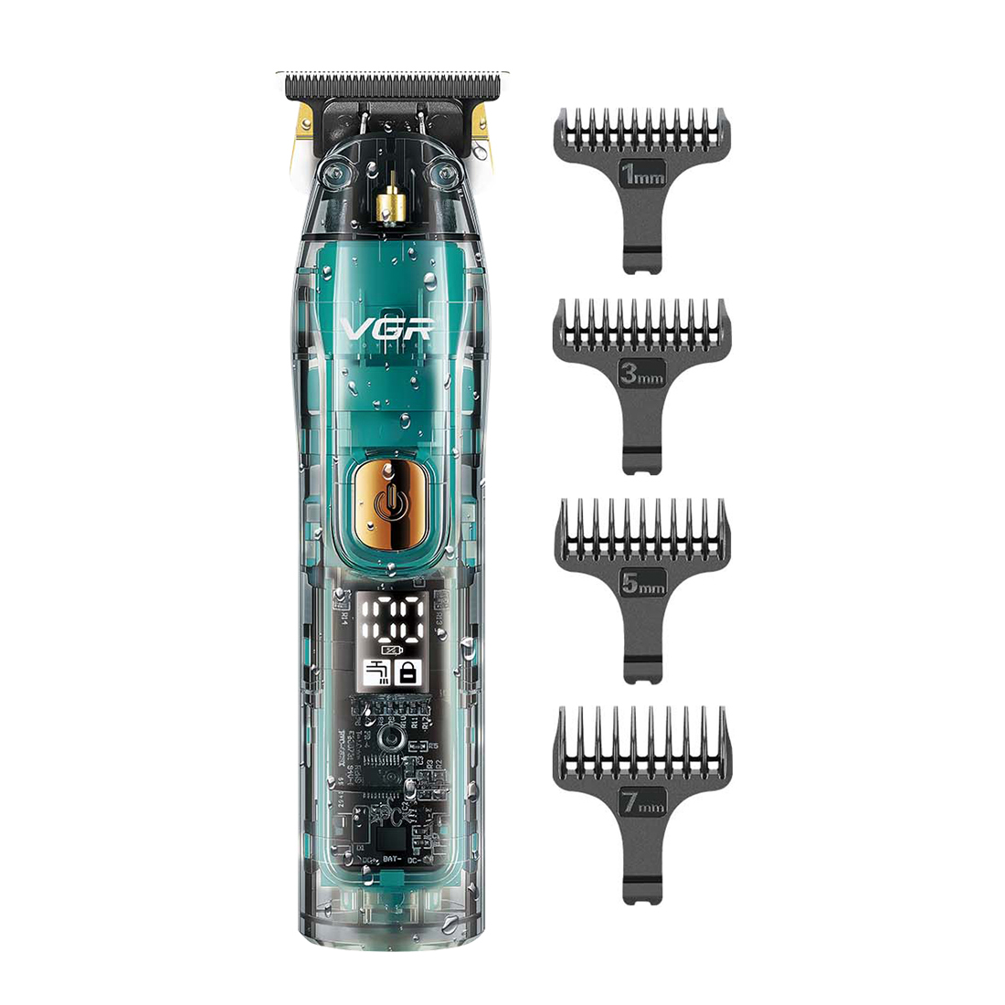 Триммер для стрижки бороды и волос VGR V-961 аккумуляторный с насадками