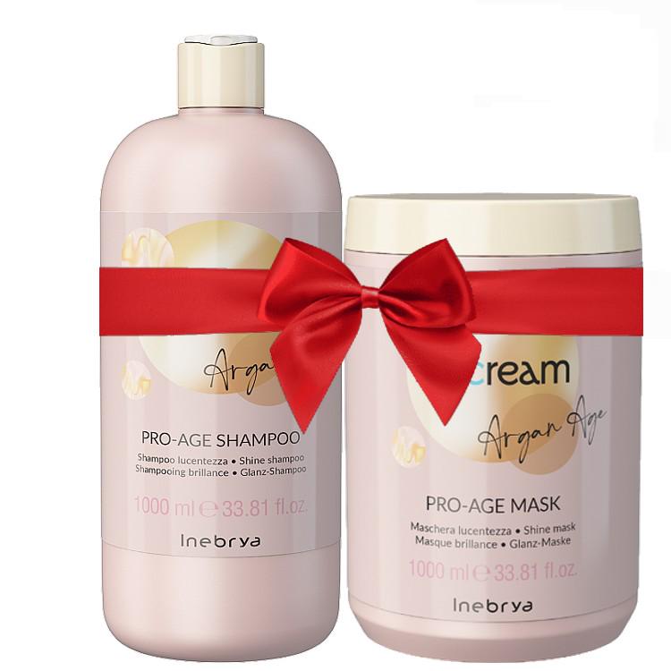 Набор с аргановым маслом для окрашенных волос Inebrya Ice Cream Pro Age Kit (1352326018)