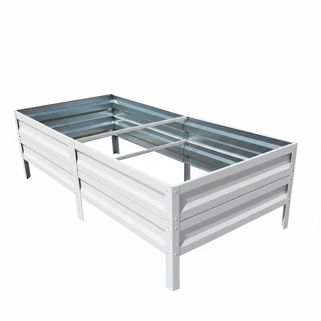 Грядка оцинкованная SIMBUD 1х2х0,4 м RAL9003 мат