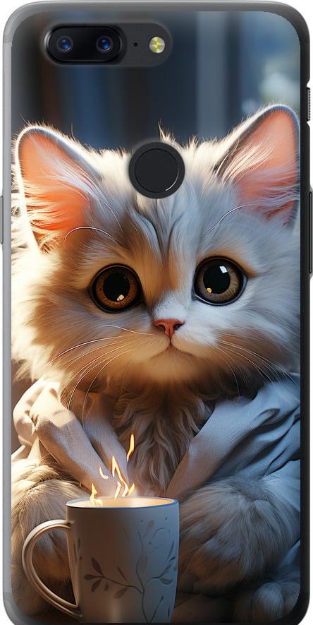 Чохол на OnePlus 5T Білий кіт (5646u-1352-42517)