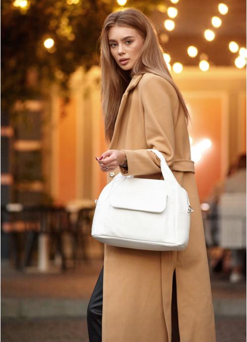 Женская сумка спортивная Sambag с карманами Белый (3680371625)