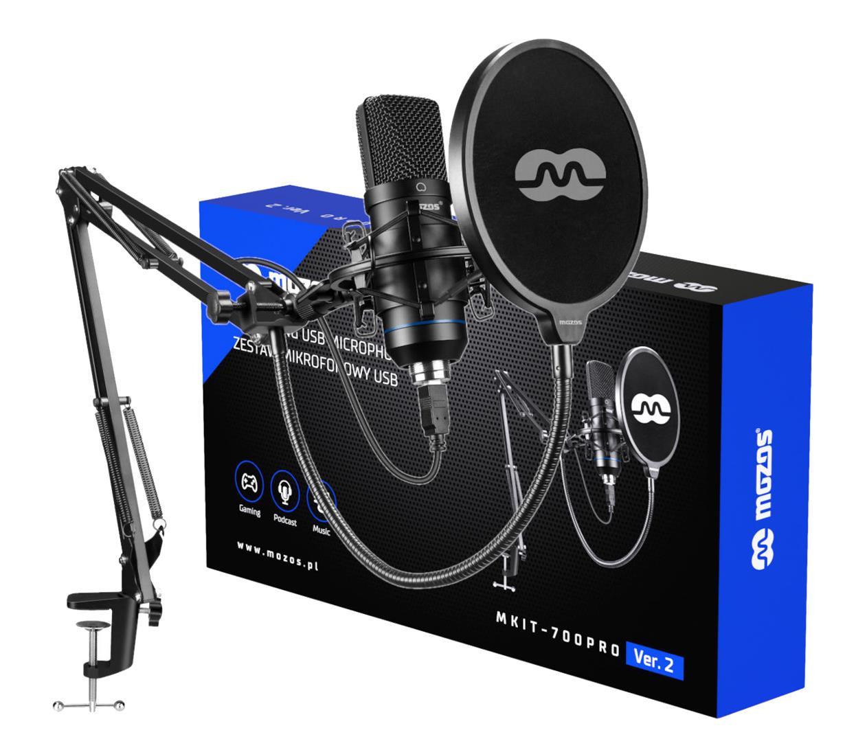 Мікрофон Mozos MKIT-700PROV2 для ПК/для стрімінгу/підкастів (27063997)