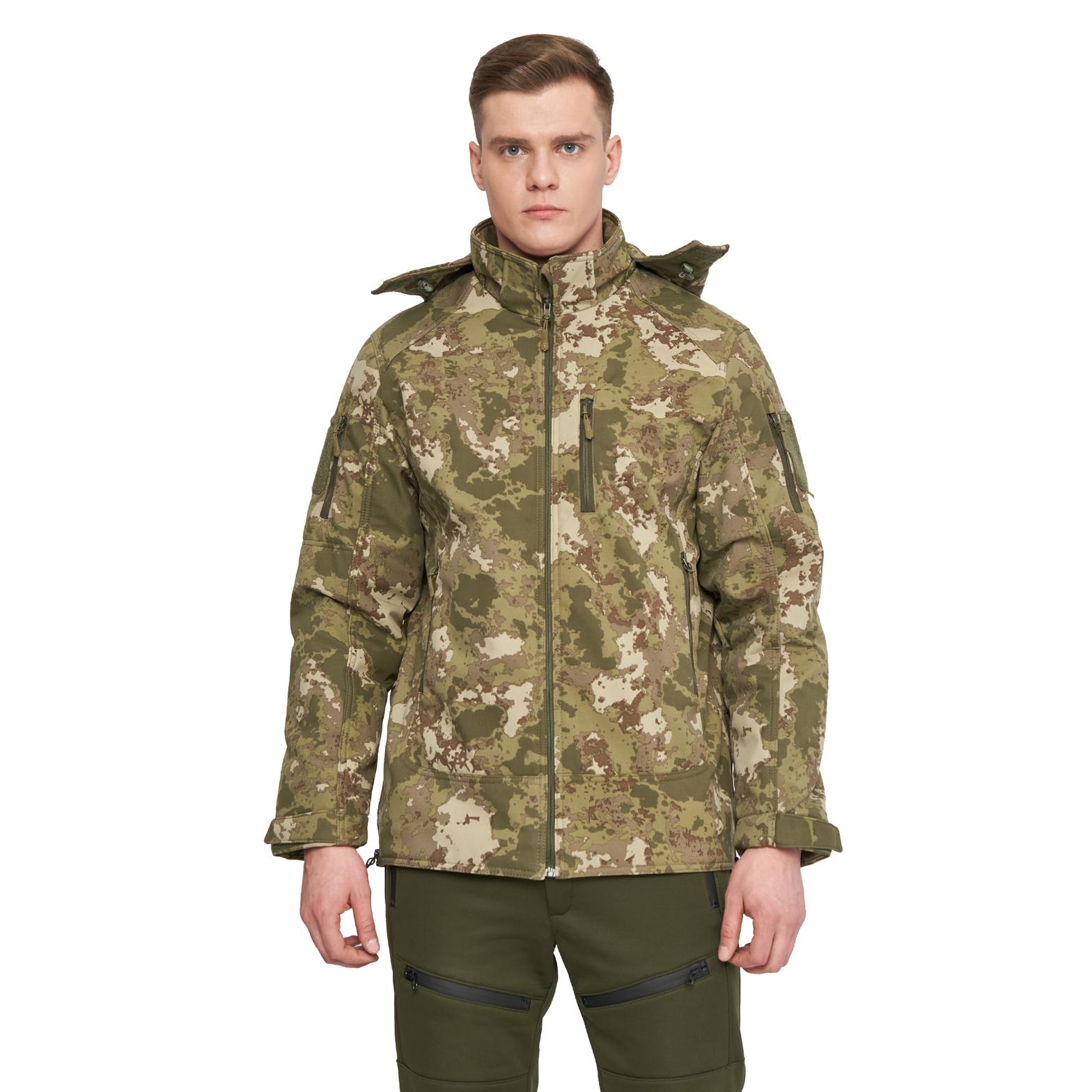 Куртка чоловіча для військових та армії Combat SoftShell L Камуфляж - фото 1