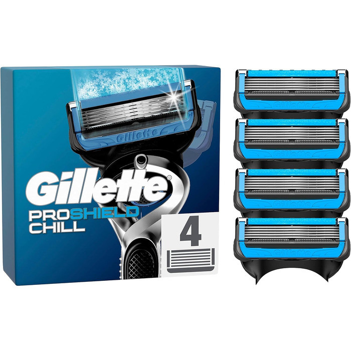 Картриджи сменные для бритья мужские Gillette Fusion5 ProShield Chill 4 шт. (8056862) Картриджи сменные для бритья мужские Gillette Fusion5 ProShield Chill 4 шт. (8056862)