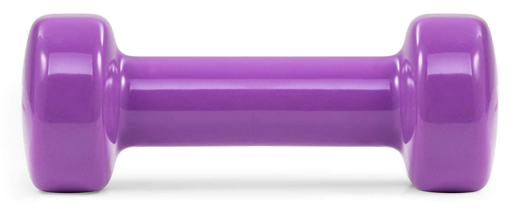 Набір гантелей Hop-Sport HS-V010DC 2х1 кг круглих вінілових Фіолетовий - фото 3 Набір гантелей Hop-Sport HS-V010DC 2х1 кг круглих вінілових Фіолетовий - фото 3