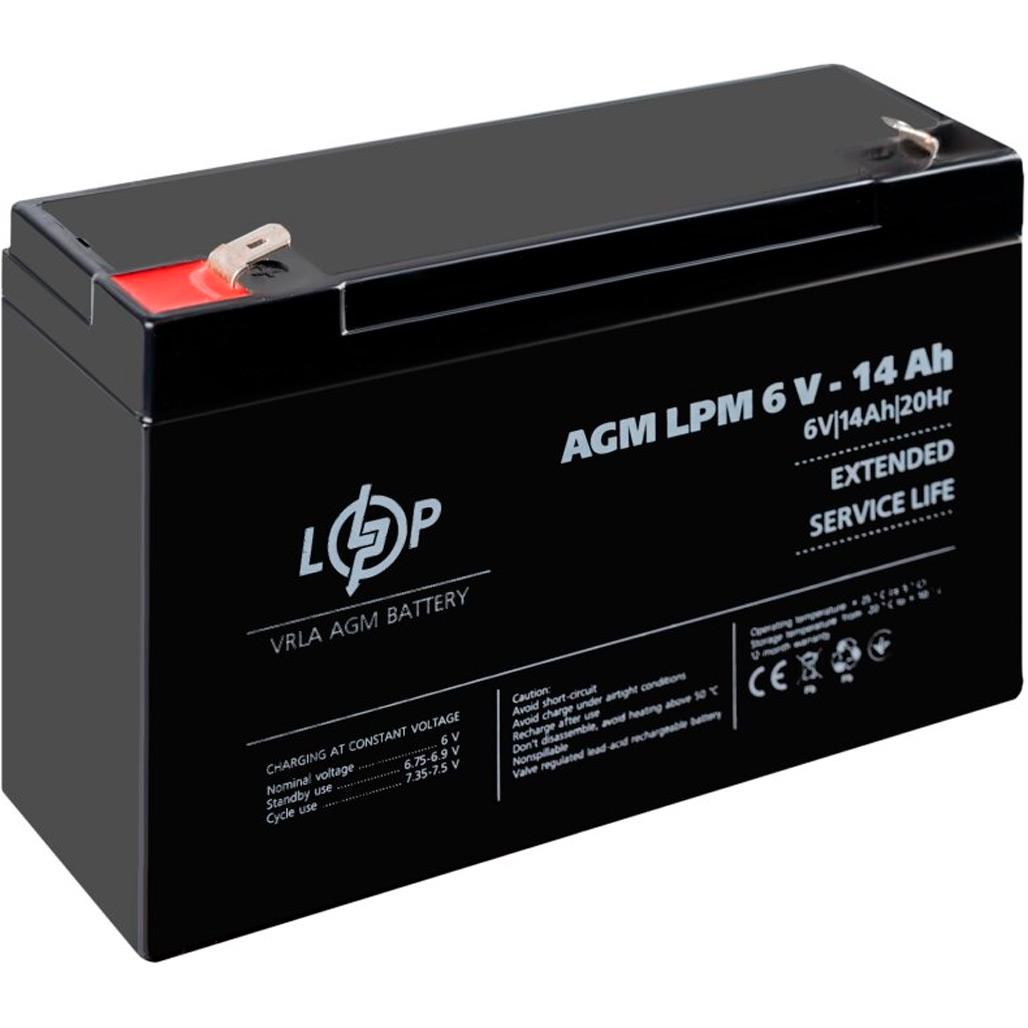 Аккумулятор для ИБП LogicPower AGM LPM 6V/14 Ah (4160) - фото 4