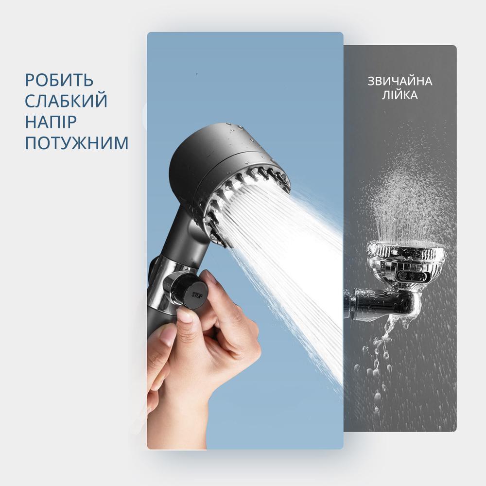 Душова турболійка Shower Head (12596958) - фото 2 Душова турболійка Shower Head (12596958) - фото 2