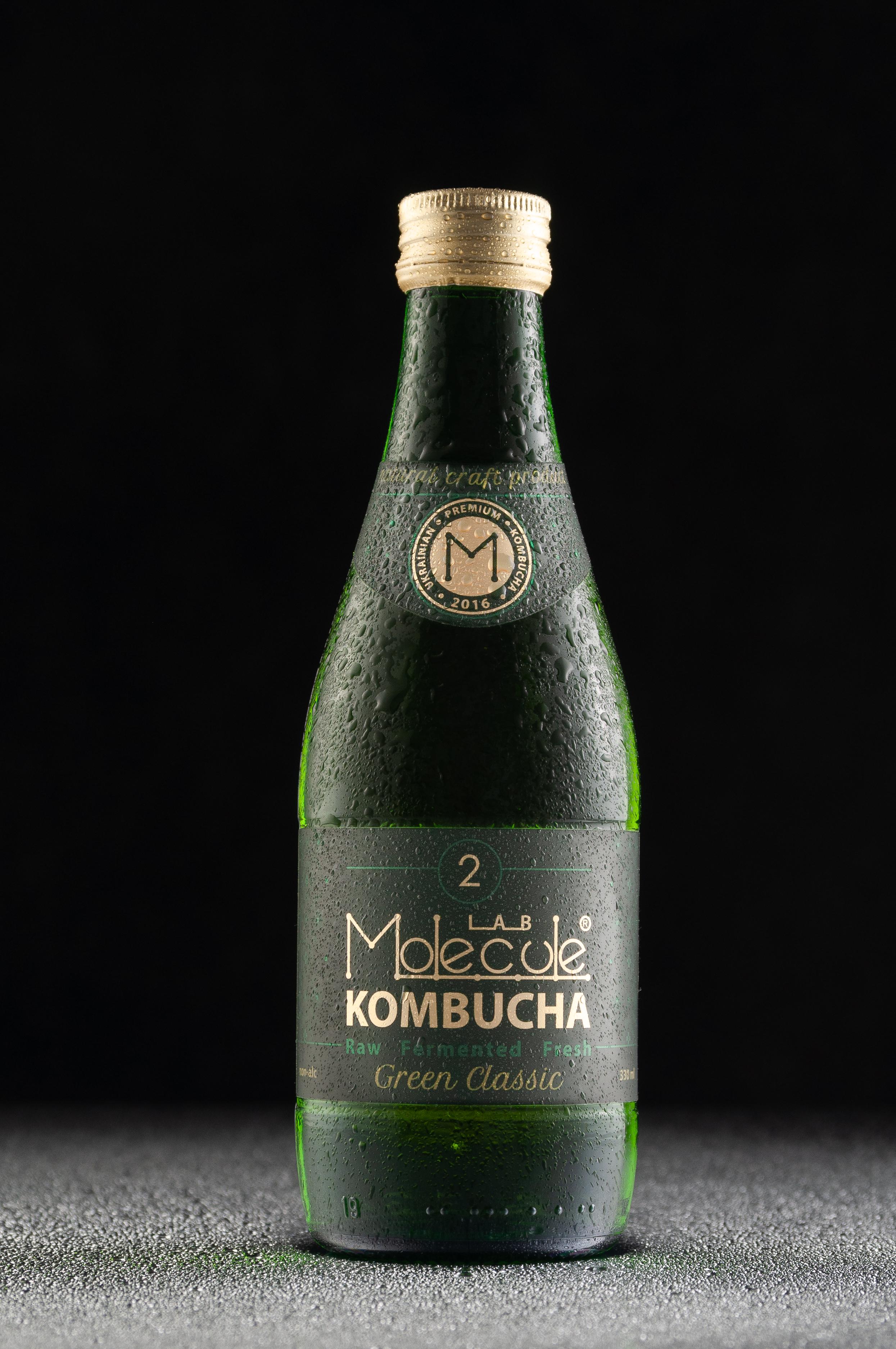 Крафтова комбуча Molecule Lab №2 Green Classic ферментований зелений чай 0,33 л 12 шт. (10087353)