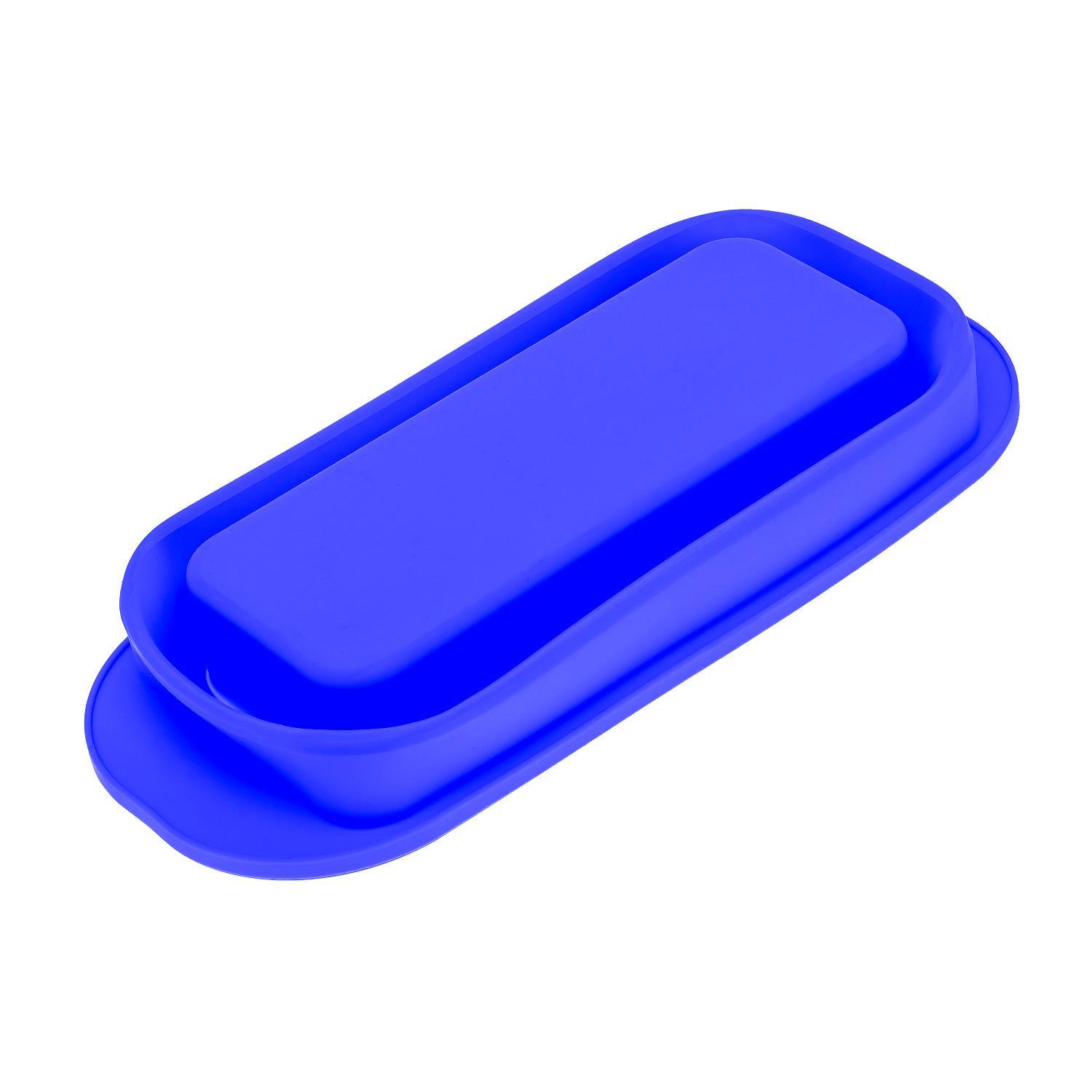 Форма для випікання хліба силіконова 29,5х12,3х11 см Синій (87149) - фото 2