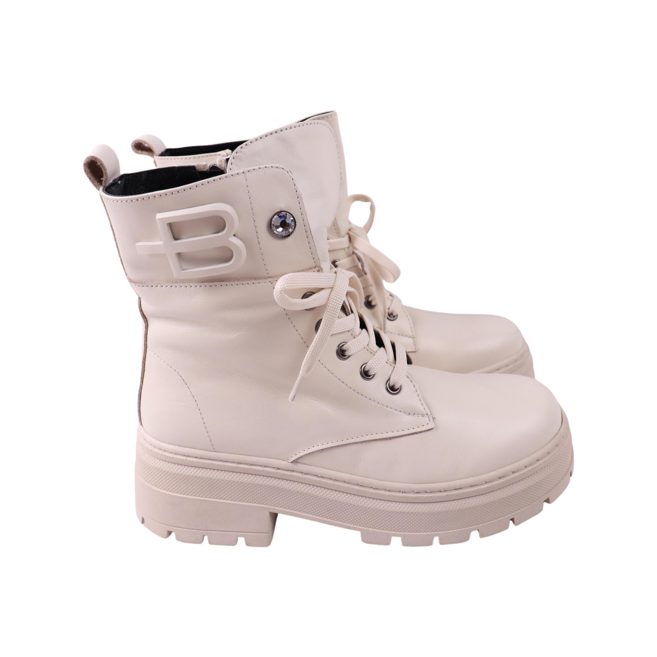 Ботинки женские AQUAMARIN натуральная кожа р. 40 Молочный (2497-24ZHC)