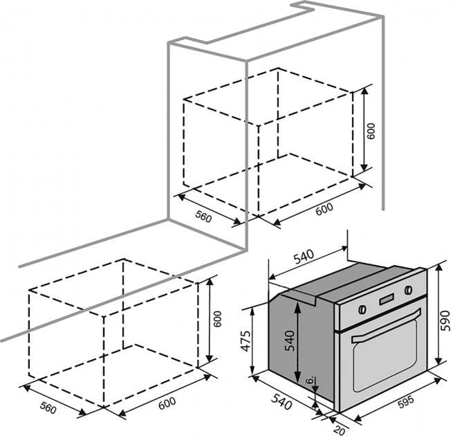 Духовой шкаф Ventolux MILANO ESG (BK) - фото 11