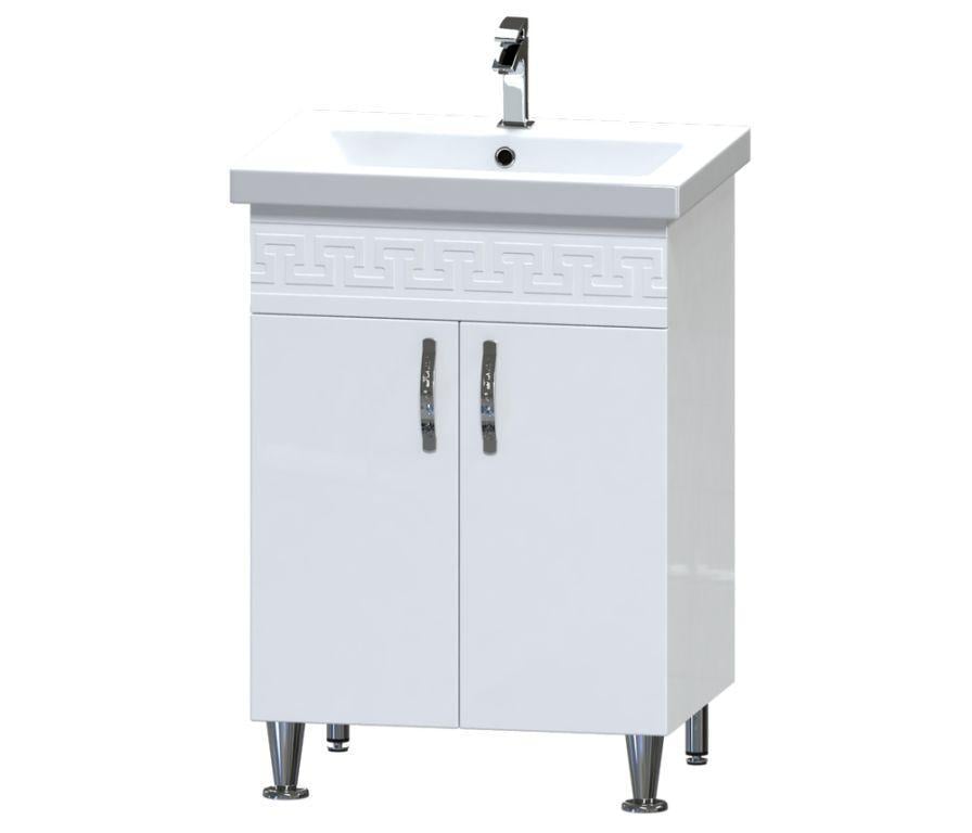 Тумба с умывальником напольная Aquarius ANTIK AQ-U1113082611 60x84x44 см Белый (152840)