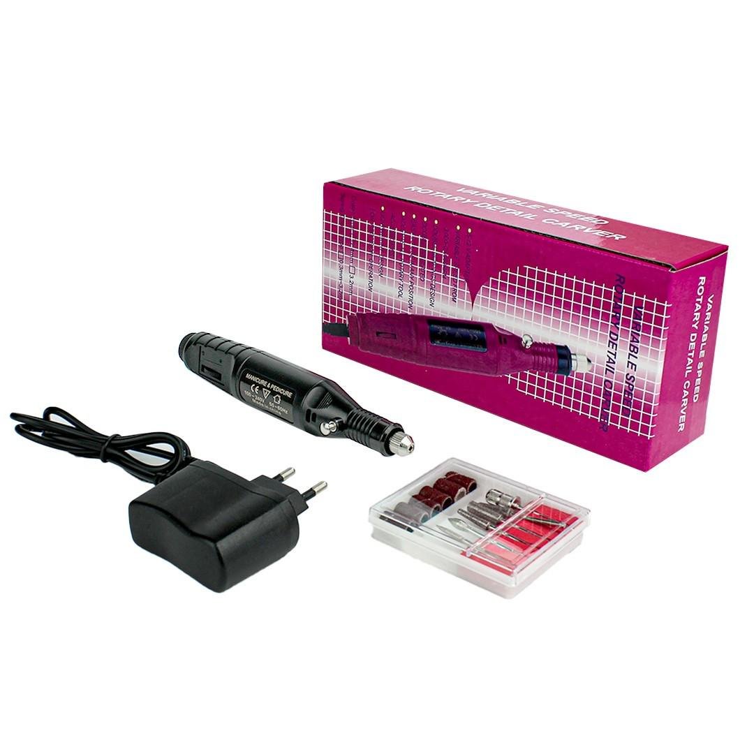 Стартовый набор для маникюра лампа Sun one/фрезер/мини база/топ/ремувер/гель лак EILI (NDML-1) - фото 4