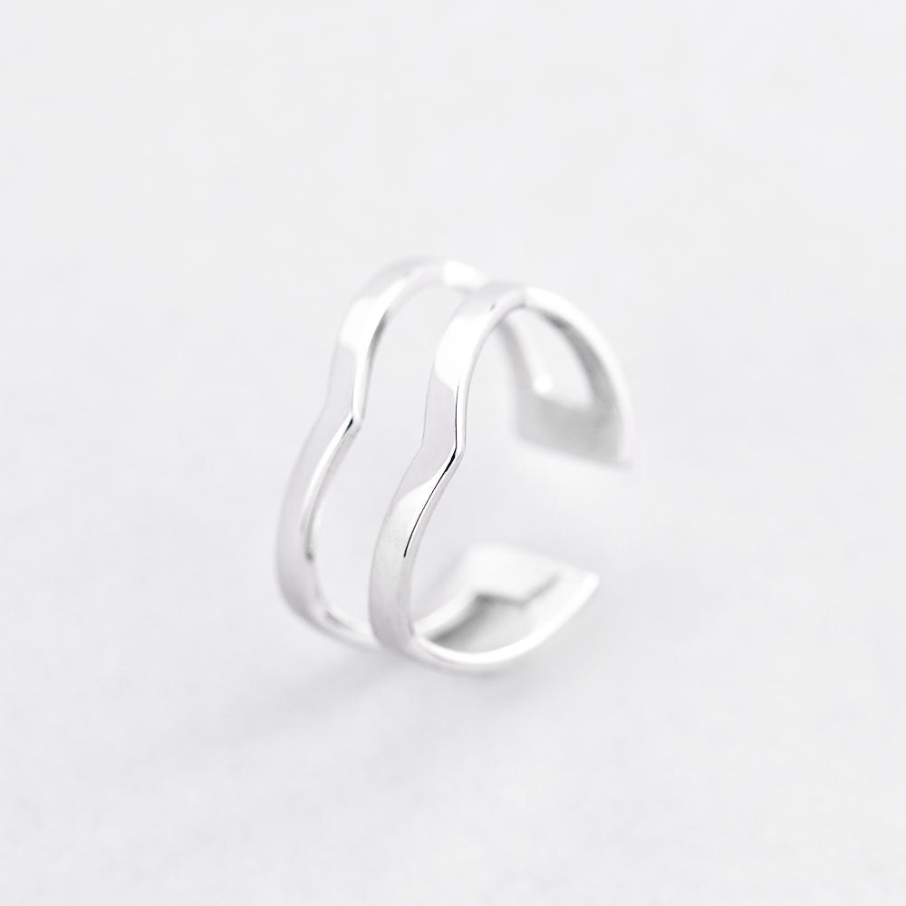 Серебряное кольцо Minimal Линейность (5177)