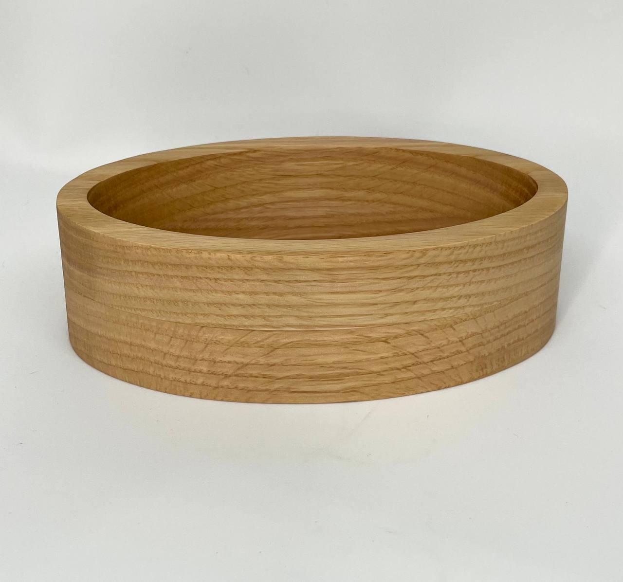 Овальная емкость из красного дуба со скругленным бортиком для изготовления контейнерной свечи (9276203) - фото 2