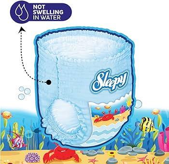 Подгузники-трусики Sleepy для купания 17 шт. р. 4-5 7-18 кг (000006413) - фото 5 Подгузники-трусики Sleepy для купания 17 шт. р. 4-5 7-18 кг (000006413) - фото 5